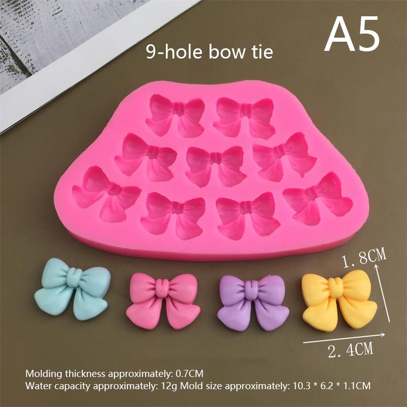 Милые мультяшные цветы, банты, пчелы, помадка, силиконовые формы, сделай сам, кексы, помадка, украшение торта, шоколадные конфеты, форма для выпечки