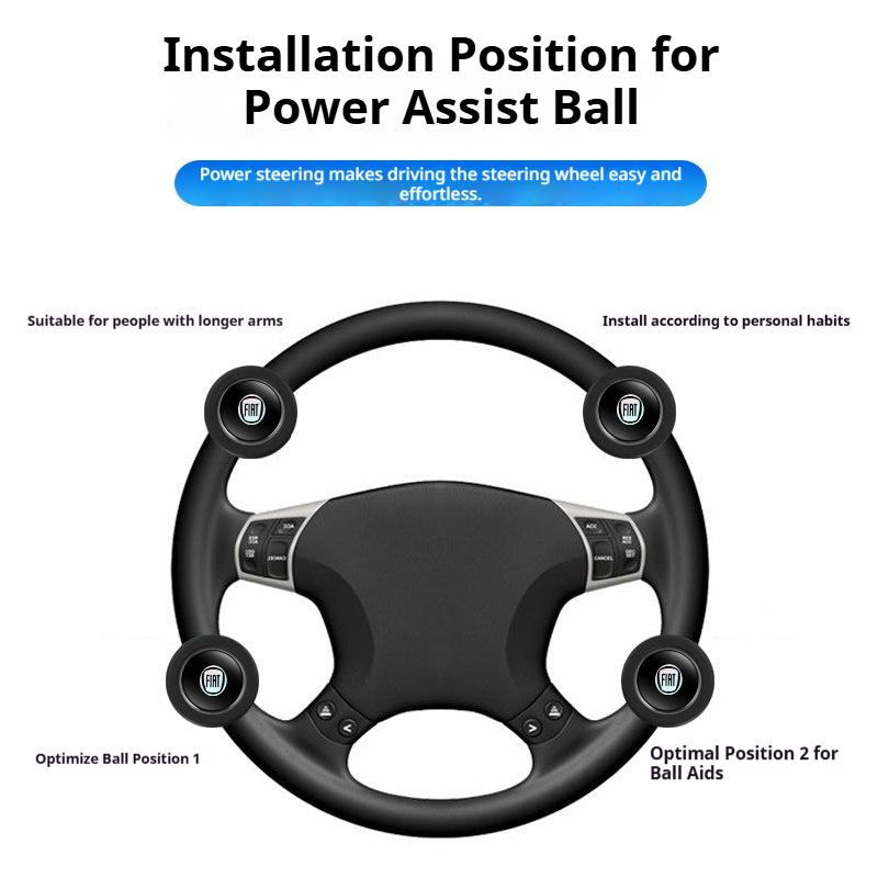 Suitable for Fiat 500 Ducato Panda 500L Punto Panda 500e Tipo Cronos Argo Car Steering Wheel Power Ball Car Accessories Tools dmzu3
