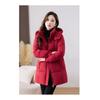 Thickened Warm Hooded Long-sleeved Cotton Coat for Women Mid-length Winter New Korean Fashion Loose Cotton Coat