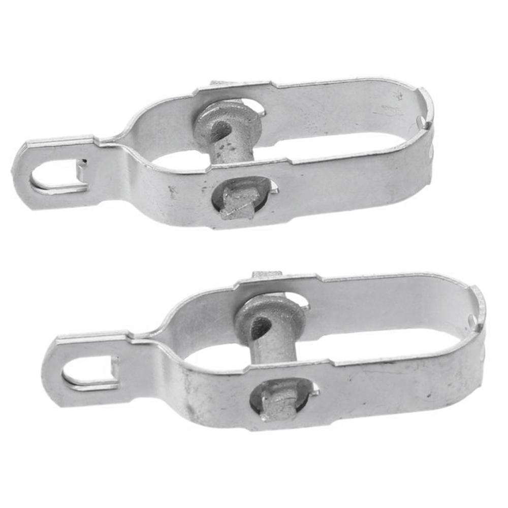 12 шт. серебряных защелкивающихся стальных зажимов для прочной двухтрубной антенной мачты