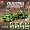 Senbao Military 99A Main Station Tank Transporter Assembly Model Boy Small Particle Assembly Building Block Toy Gift
