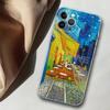 Подходит для iPhone13ProMax, чехол для мобильного телефона Van Gogh, окрашенный в анти-капельный цвет для защиты от падения руки