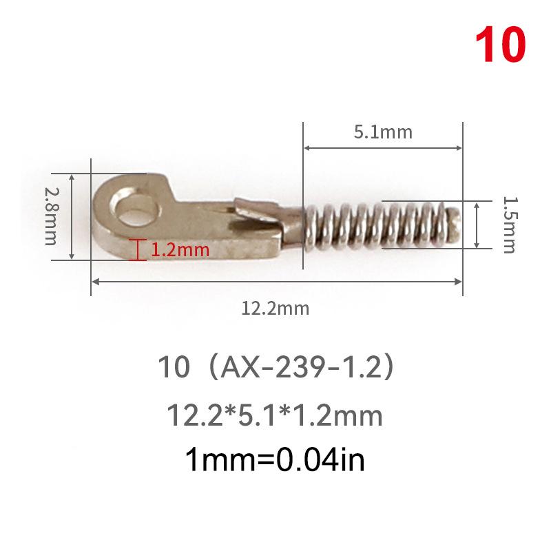 2Pcs Eyeglasses Spring Insert Glasses Repairing Flex Temples Optical Frame Broken Replacement Part Accessory Stainless Steel