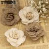 6pcs Unique Handmade Linen Flowers Add A Festive Touch To DIY Projects Holiday Decor and Gifts Perfect for Crafting Dressing Up Accessories Creating