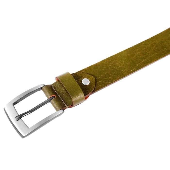 Ceinture - LEONARDO VERRELLI - LV0045 - Cuir véritable - Vert - Longueur 130 cm