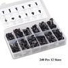 240PCS Snap Fasteners for Ford, Toyota, Honda Bumper & Fender Clips