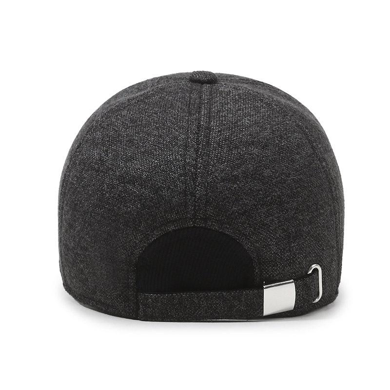 Мужская бейсболка, простая модная кепка для мужчин среднего и пожилого возраста, теплая шапка-ушанка для отдыха на открытом воздухе