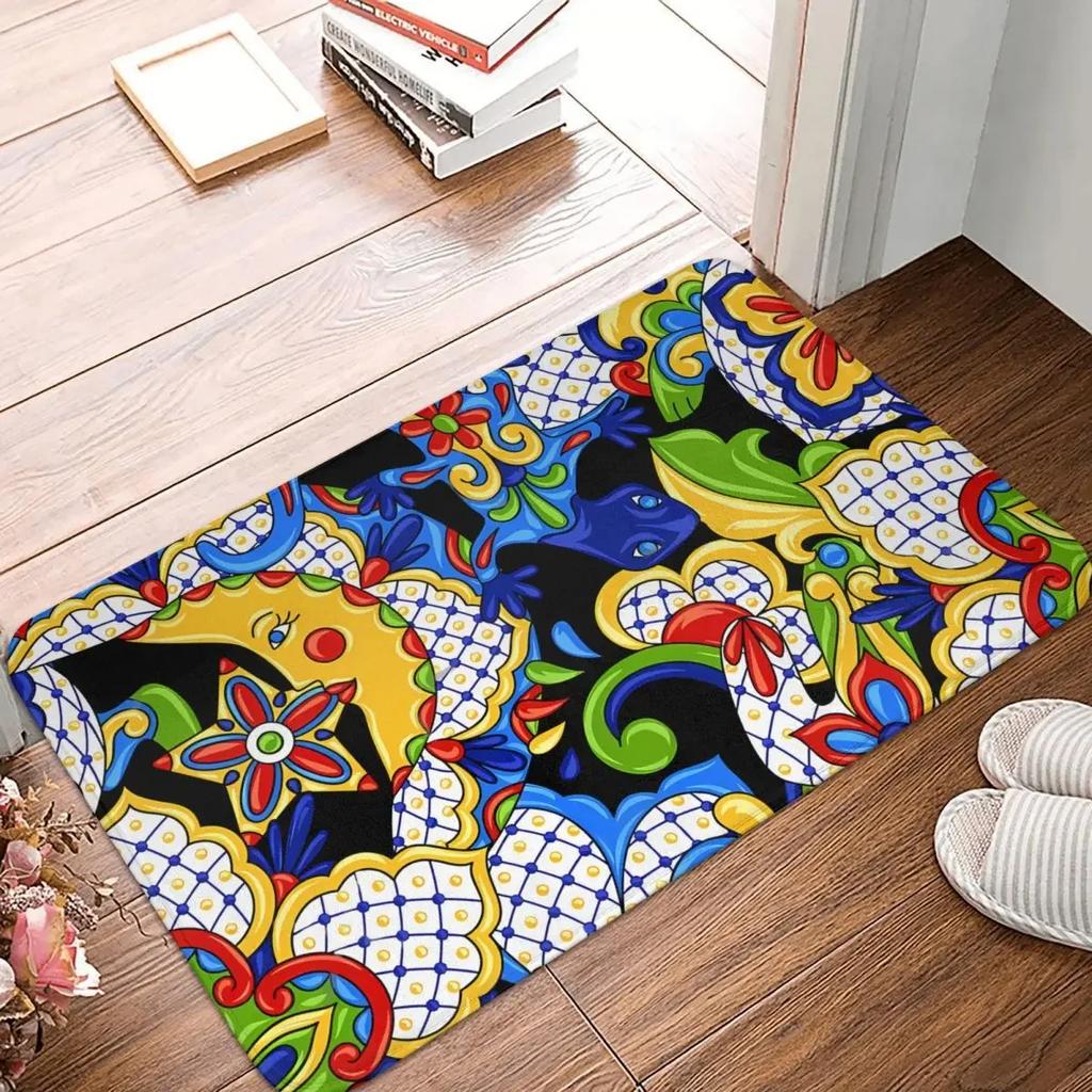 Bedroom Mat Mexican Seamless Pattern Rug Home Doormat Living Room Carpet Outdoor