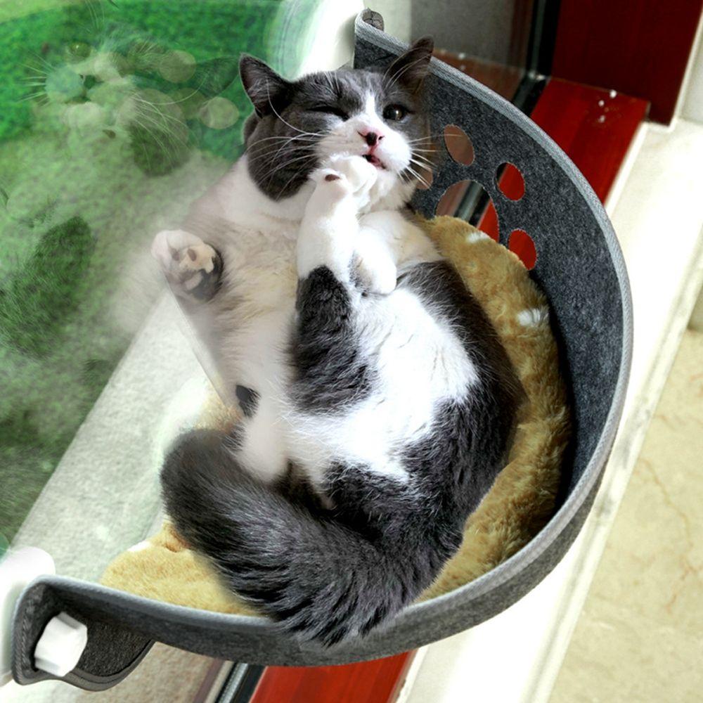 Seat Strong Suction Cup with Plush Pad Cat Accessories Cat Window Bed Cat Hammock Hanging Bed