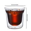 Insulated Glass Cup Double Wall Clear Espresso Coffee Mugs Handmade Beer Mug Tea Milk Glass Whiskey Glass Cups Drinkware