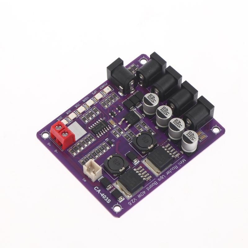 Ca-403S Мини-модуль бесперебойного питания 40 Вт 12,6 В Плата зарядки аккумулятора Плата источника питания ИБП с 4-канальным выходом