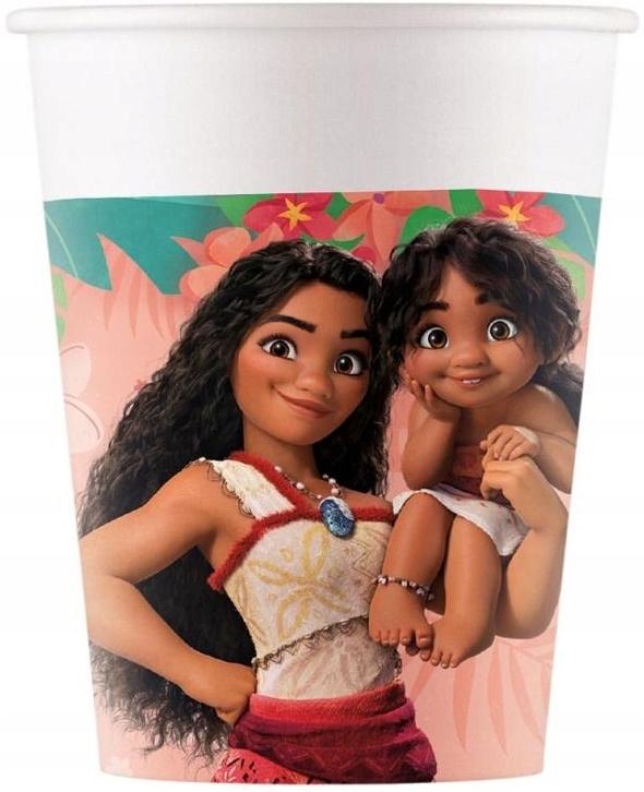 Kubeczki Papierowe Vaiana 2 Moana Ii Disney Urodziny Party 200Ml 8Szt.