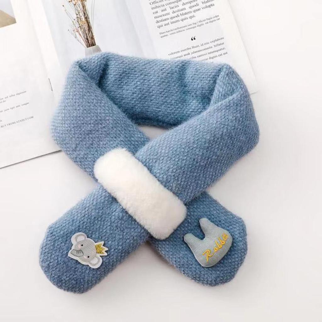 Детский зимний милый шарф, теплый шарф, утеплитель для шеи для малышей, мальчиков и девочек