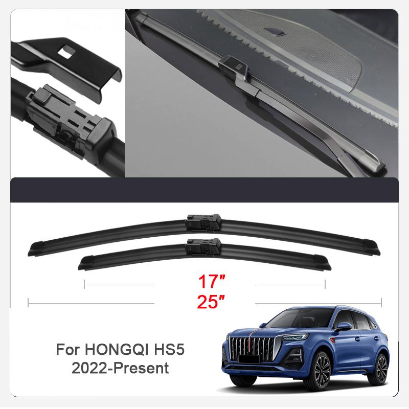2 шт. автомобильный стеклоочиститель для лобового стекла HONGQI EH7 EHS7 E-HS9 H5 OUSADO H9 HS3 HS5 HS7 автомобильные резиновые аксессуары для лобового стекла