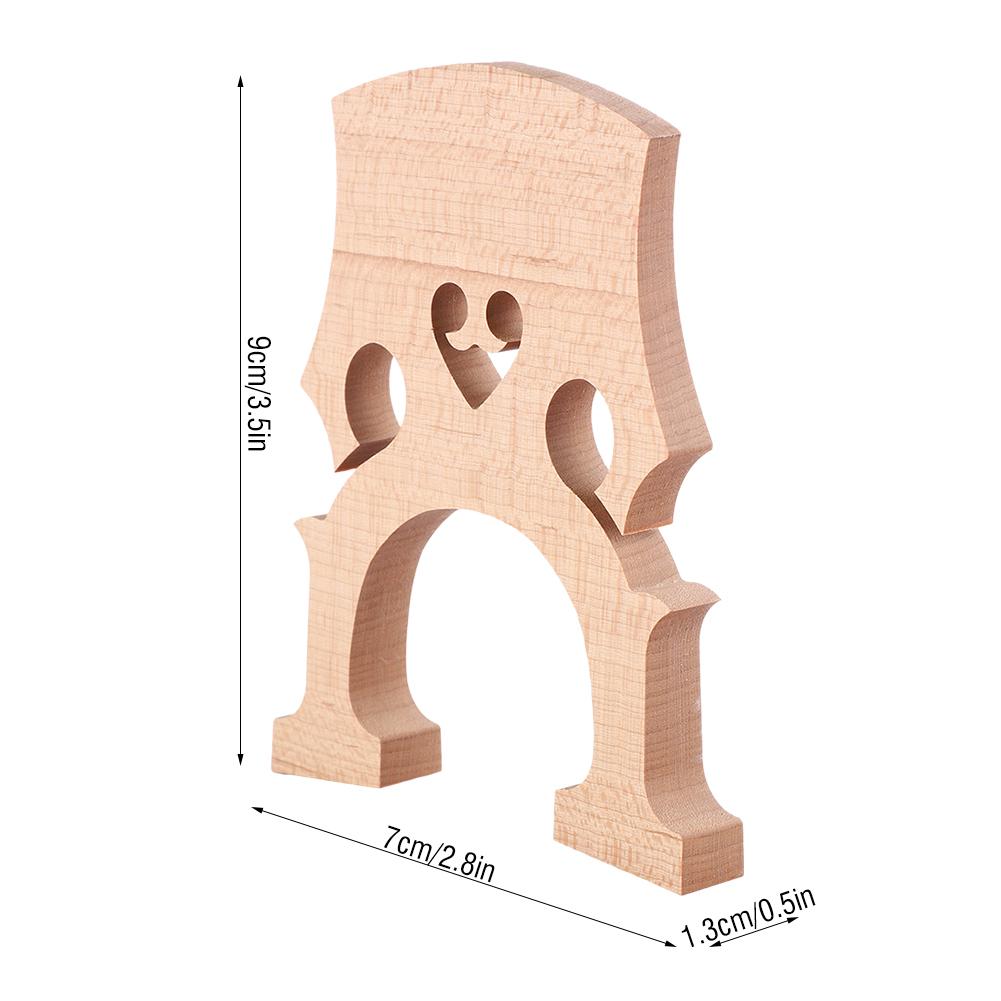 Maple Wood Cello Bridge Replacement Parts Instrument Accessory for 1 4 Cellos