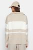 Women's Fashionable Stylish Sweater Stone Wide Fit Basic Zippered Knitwear Sweater