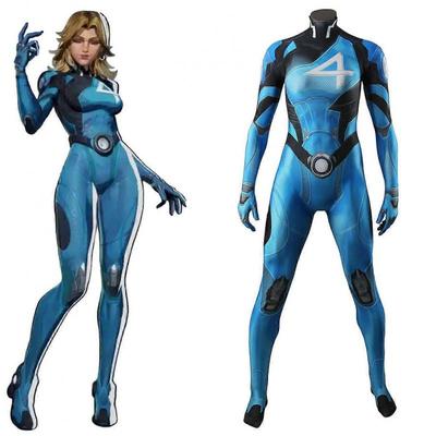 Костюм для косплея Kamani Marvel Rivals Невидимая Леди Персонаж игры Ролевая игра Хэллоуин