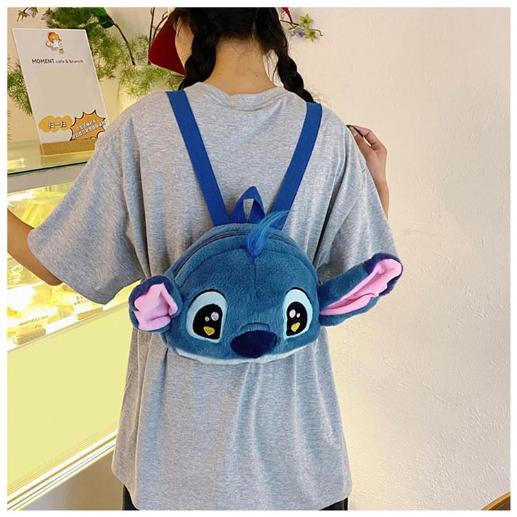 Cute Head Big Plush Leisure Backpack For Children Use Daily