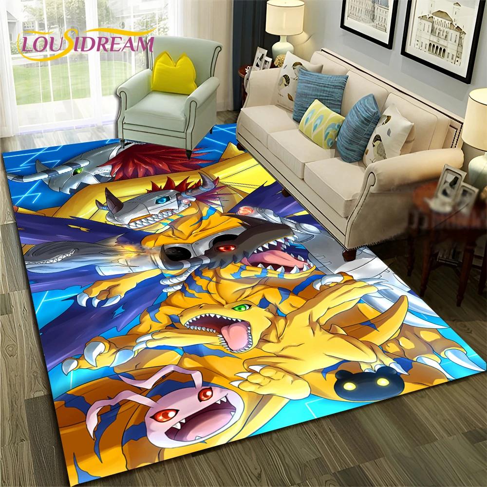 3D ковер с рисунком Digimon Adventure Monster для дома, гостиной, спальни, дивана, коврика, декор, детский коврик, нескользящий напольный коврик