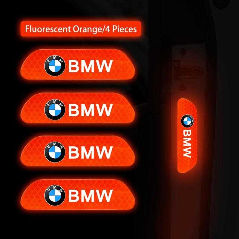 Car Reflective Door Sticker Safety Opening Warning Reflector Tape Decal For BMW X1 X2 X3 X5 X4 X6 X7 iX3 F20 F10 F07 E70 E46 E90