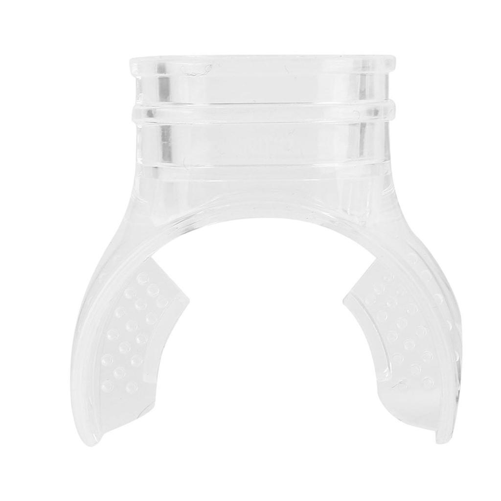 Одноразовый прозрачный силиконовый профессиональный стандартный загубник для подводного плавания (прозрачный)