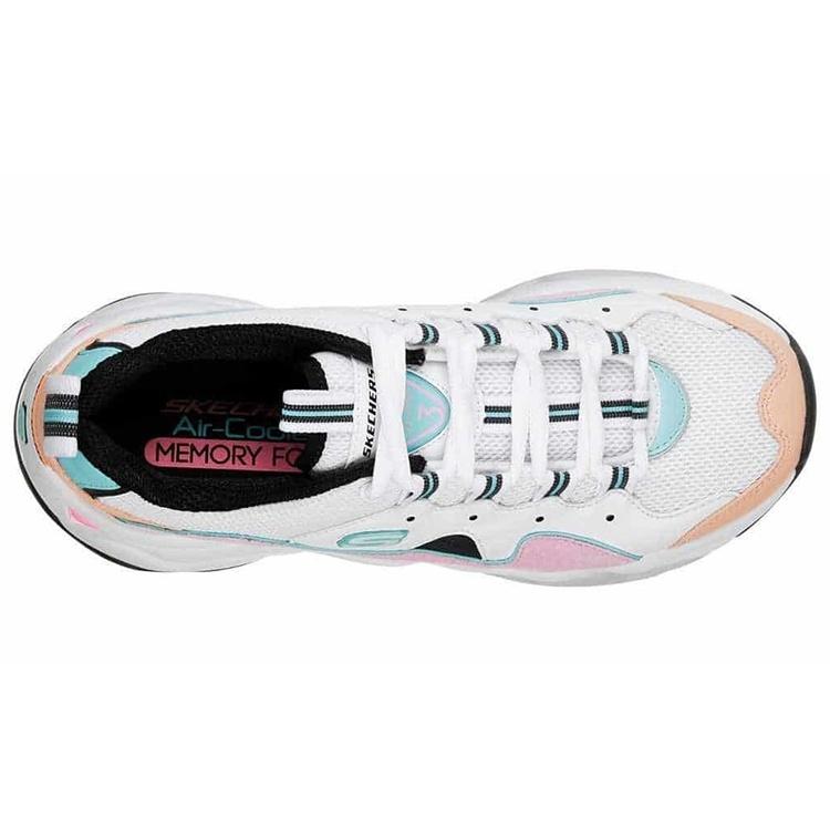 (WMNS) Женские кроссовки Skechers D'Lites 3.0 'White Pink' 12955-WPKB