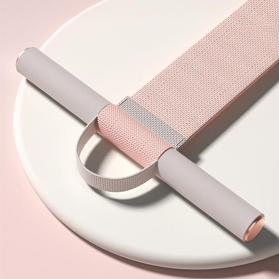 Фитнес-лента с нескользящей ручкой, компактный дизайн, портативная лента для растяжки, вспомогательное устройство для тренировок