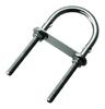 TRUSCO Stainless Pack of 1 TUB-10 U-Bolt, Steel, 10mm,