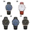 Gifts Fashion Business Simple Quartz Wrist Watch Men Watch 6.5mm Ultra Thin Genuine Leather Strap