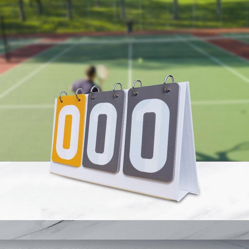 Score Board Scoreboard Portable 3 digits Sports for Badminton Large Sports Scorekeeper Flipper Indoor Games Flip Score Board