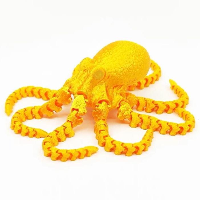3D Printed Octopus Ornament Creative Animal Landscape Decorations Simulated Octopus Desktop Home Model Party Children's Gift