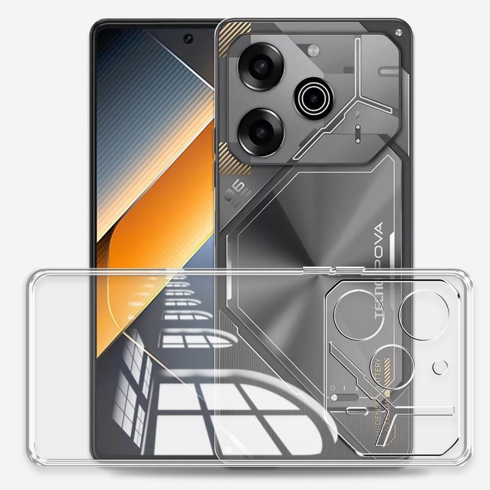Для Tecno Pova 6 Pro 5G LI9 чехол прозрачный силиконовый мягкий чехол для телефона Tecno Pova 6 5G противоударный защитный чехол на Pova6 Pro LI9 Funda