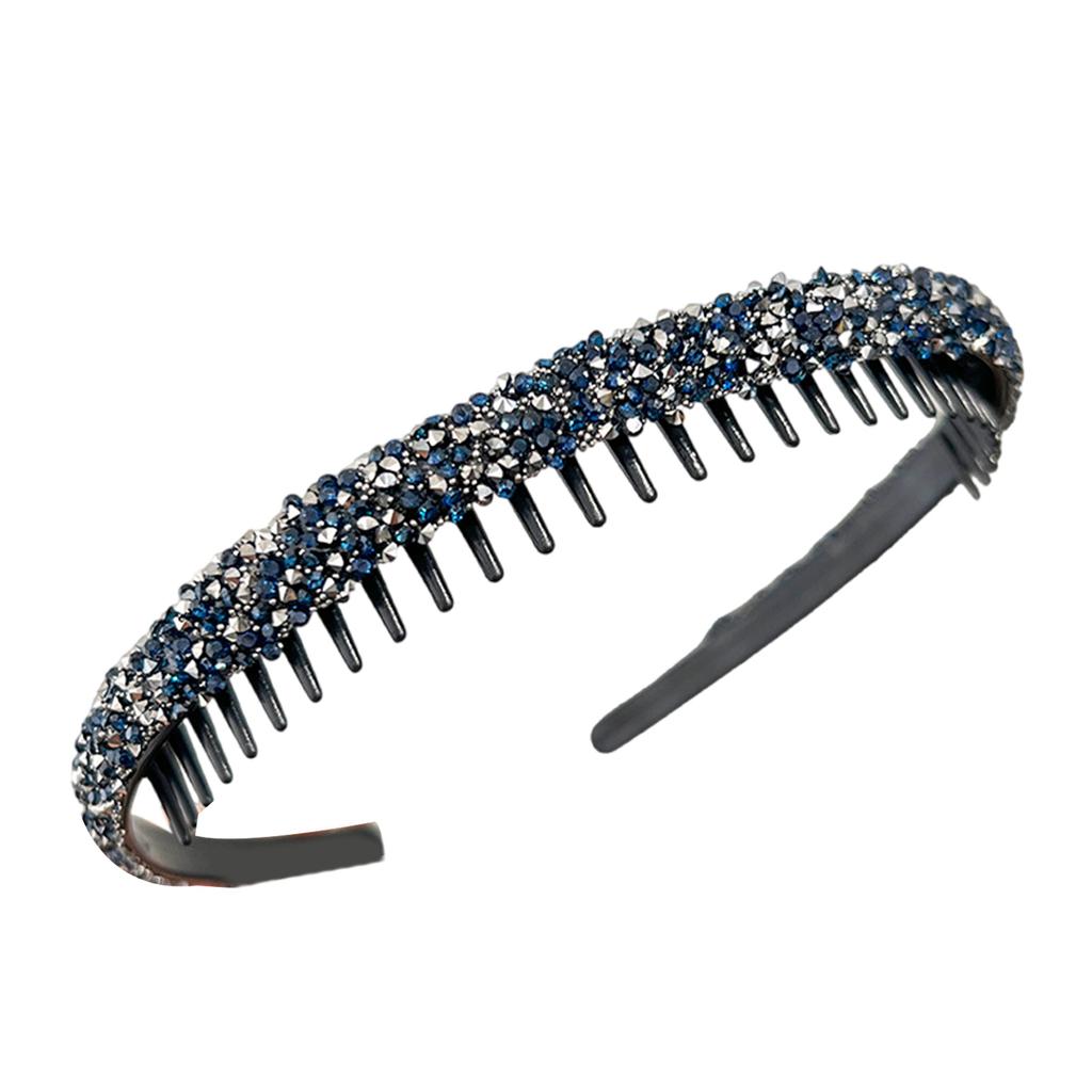 Повязка на голову со стразами, нескользящая, с хрустальными зубцами, повязка на голову, модная повязка на голову для женщин и девочек, для ежедневного использования