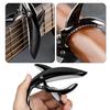 ESJNNK Capo Shark Shape Guitar Capo One Touch Guitar Capo Tast Alloy для с 6 медиаторами Прочный черный акустическая/электрическая гитара/укулеле