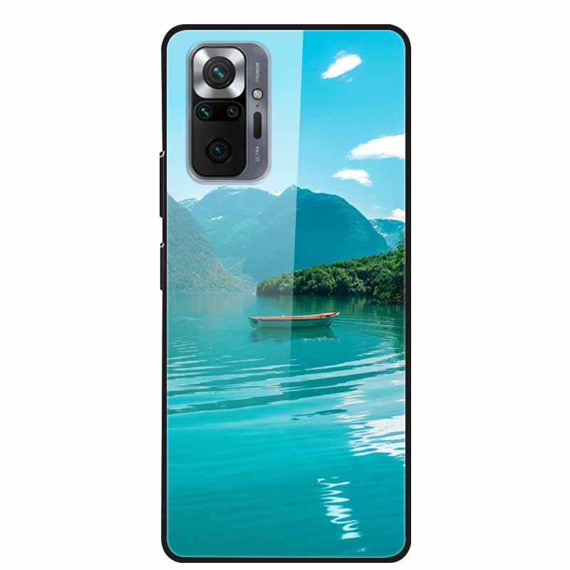 Цветная закаленная стеклянная крышка для чехла Xiaomi Redmi Note 10 Pro, жесткий противоударный Funda для чехлов Redmi Note10 / Note 10Pro, корпус