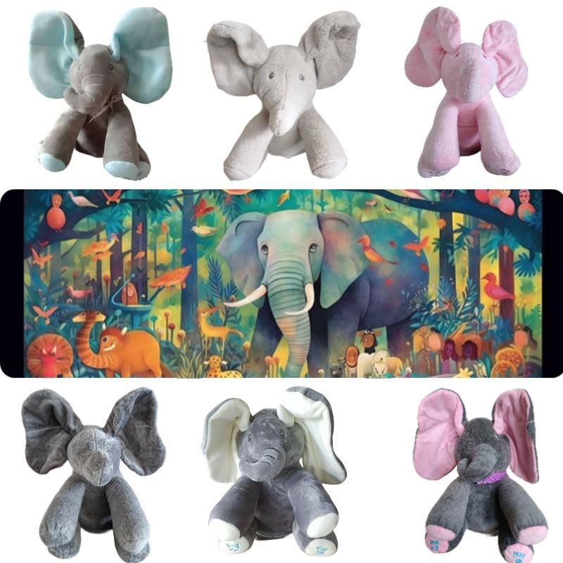 Adorable Elephant Plush Toy With Moving Ears Perfect Baby Gift