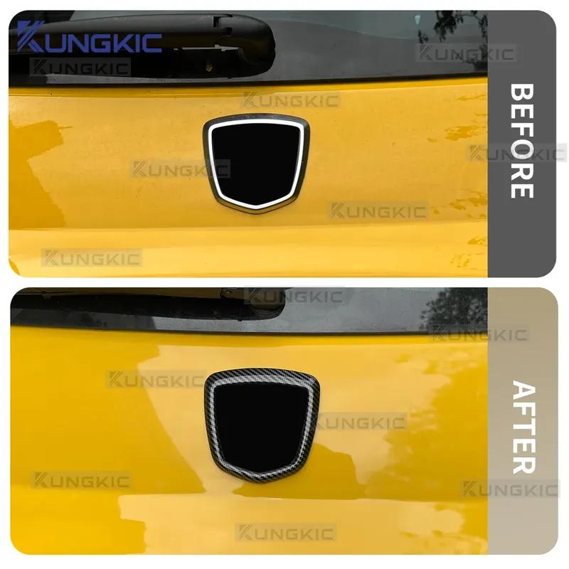 Для Fiat 500 2008-2024 Abarth 595 695 2012 2013 2014 2015 2016 2017 2018 -2024 Декоративная накладка на рамку заднего значка ABS