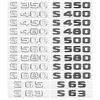 JCG1 3D ABS Logo  Emblem Letters Car Trunk Badge Sticker For Mercedes benz A B R G Class GLK GLA w204 W251 W463 W176 Accessories
