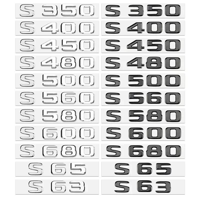 JCG1 3D ABS Logo Emblem Letters Car Trunk Badge Sticker For Mercedes benz A B R G Class GLK GLA w204 W251 W463 W176 Accessories