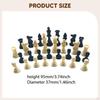 32 шт. Шахматные фигуры Пешки для настольной игры Гладкие Король 3,74 дюйма Шахматные фигуры для профессионалов Детей