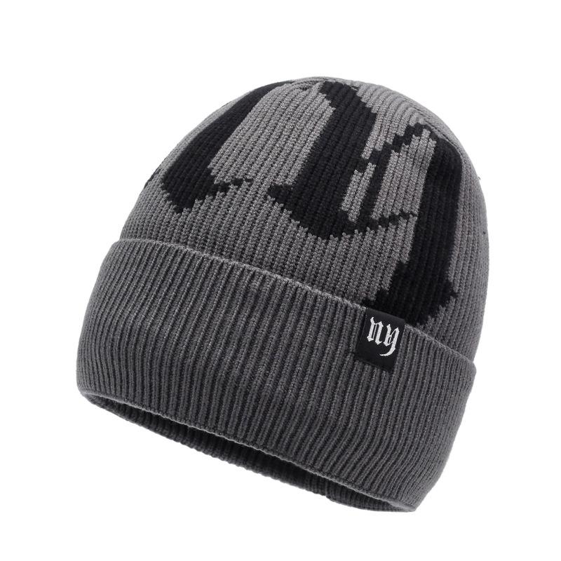 Мужские и женские вязаные шапки, шерстяные шапки с алфавитным узором в тон, флисовые зимние шапки, теплые шапки для отдыха на природе и шапки для послесезонного использования.