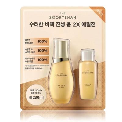 Bichaek Ginseng Yoon Emulsion 130мл+100мл Лосьон для разглаживания морщин Costco, 1 упаковка