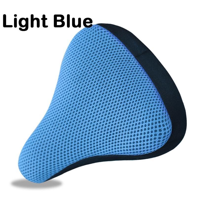 3D мягкий чехол на сиденье велосипеда, чехол на седло велосипеда, силиконовая подушка сиденья для езды на велосипеде, дышащее седло, удобные детали велосипеда