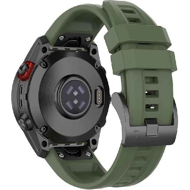 REYDA Силиконовый ремешок, совместимый с Garmin Fenix 8 43 мм, 20 мм ремешок для часов с быстрой фиксацией, мягкий дышащий силиконовый браслет, спортивный браслет, сменный ремешок