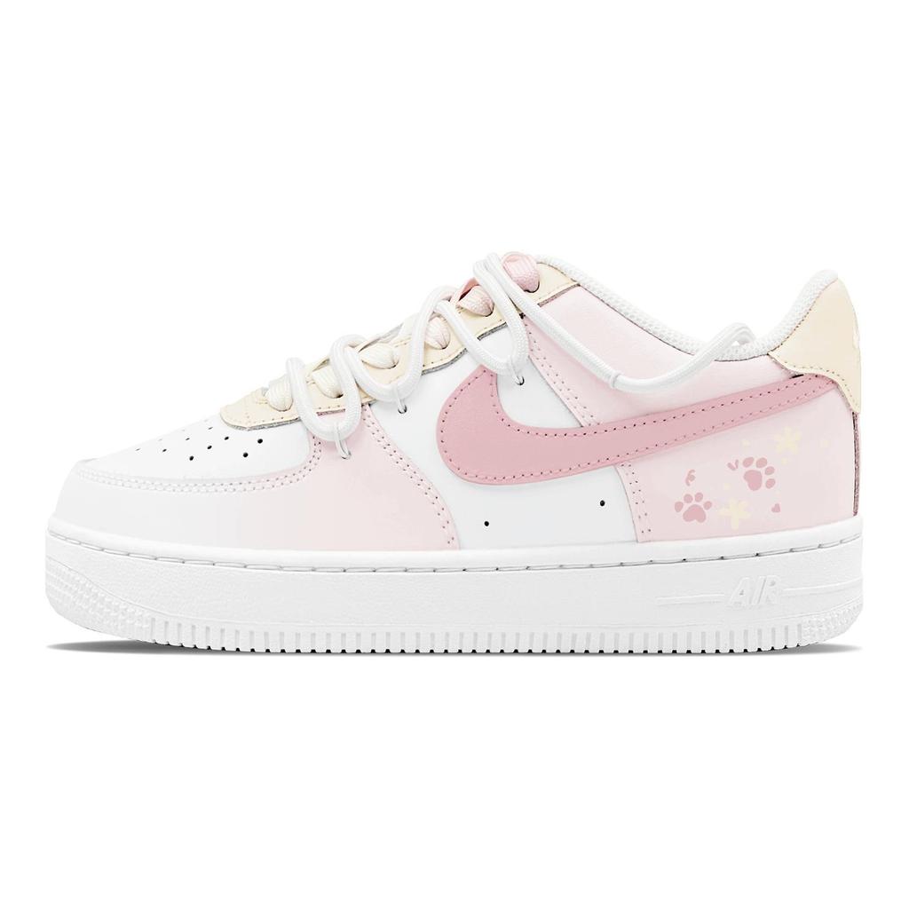 Nike Air Force 1 Air Force 1 Износостойкие Низкие Кеды для Скейтбординга Женские Розово-Желтые DH2920-111(Team1655-S-BOX)