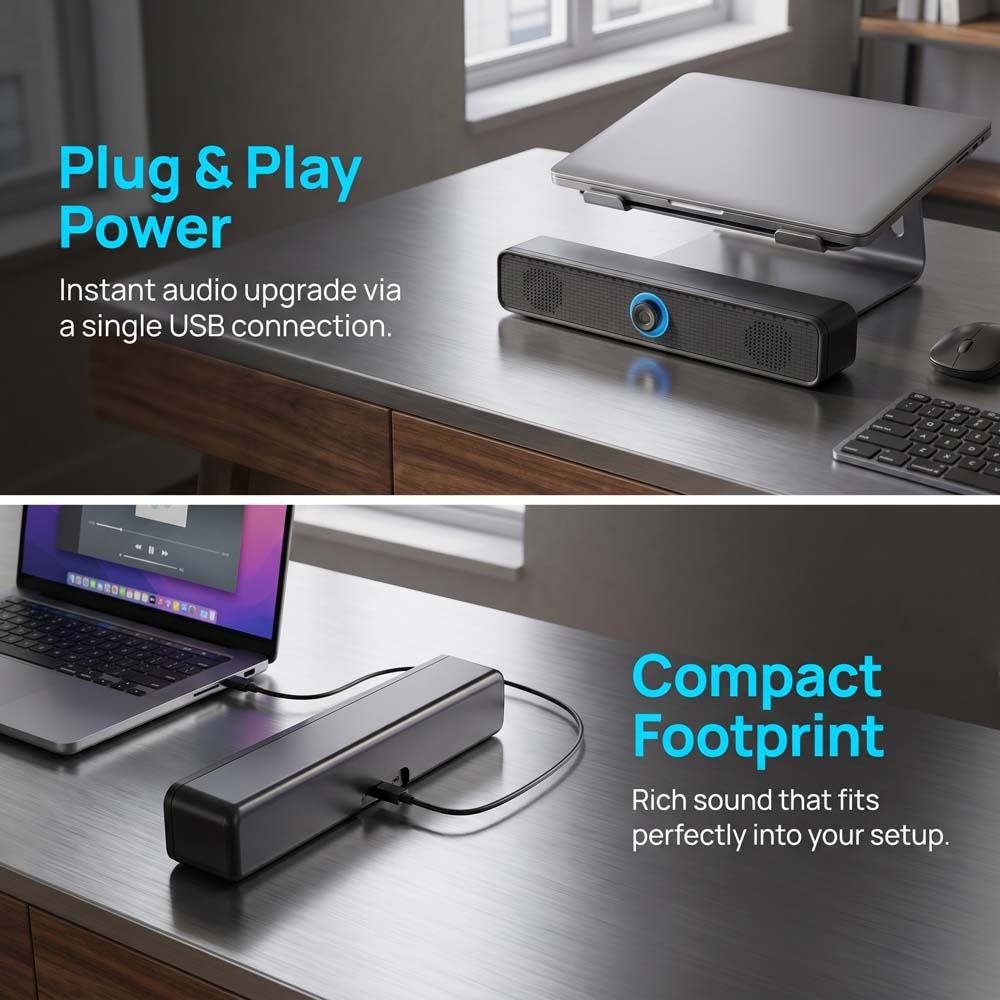 Home Theater Soundbar Speaker Surround Audio Wired Soundbar Audio System PC Soundbar Home Theater