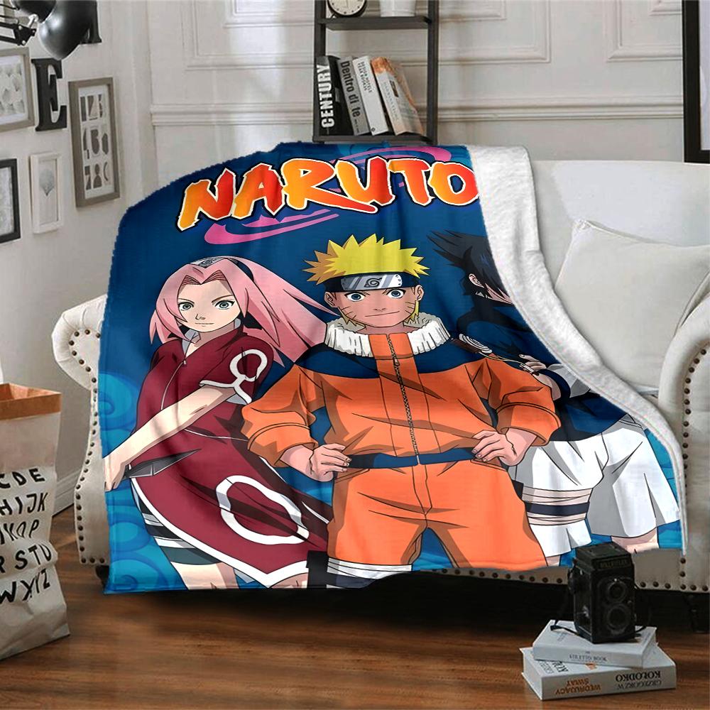 1pc NARUTO (5) Blanket, Gift, for Men and Women, Soft Blanket, Good for Sofa Bed Couch Travel, Lightweight Flannel Blanket