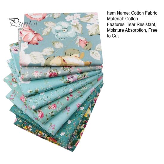 8 шт. хлопчатобумажная ткань, не скатывается, не выцветает, устойчива к разрыву, впитывает влагу, можно бесплатно резать, сделай сам, моющаяся лоскутная ткань с цветочным принтом, товары для дома