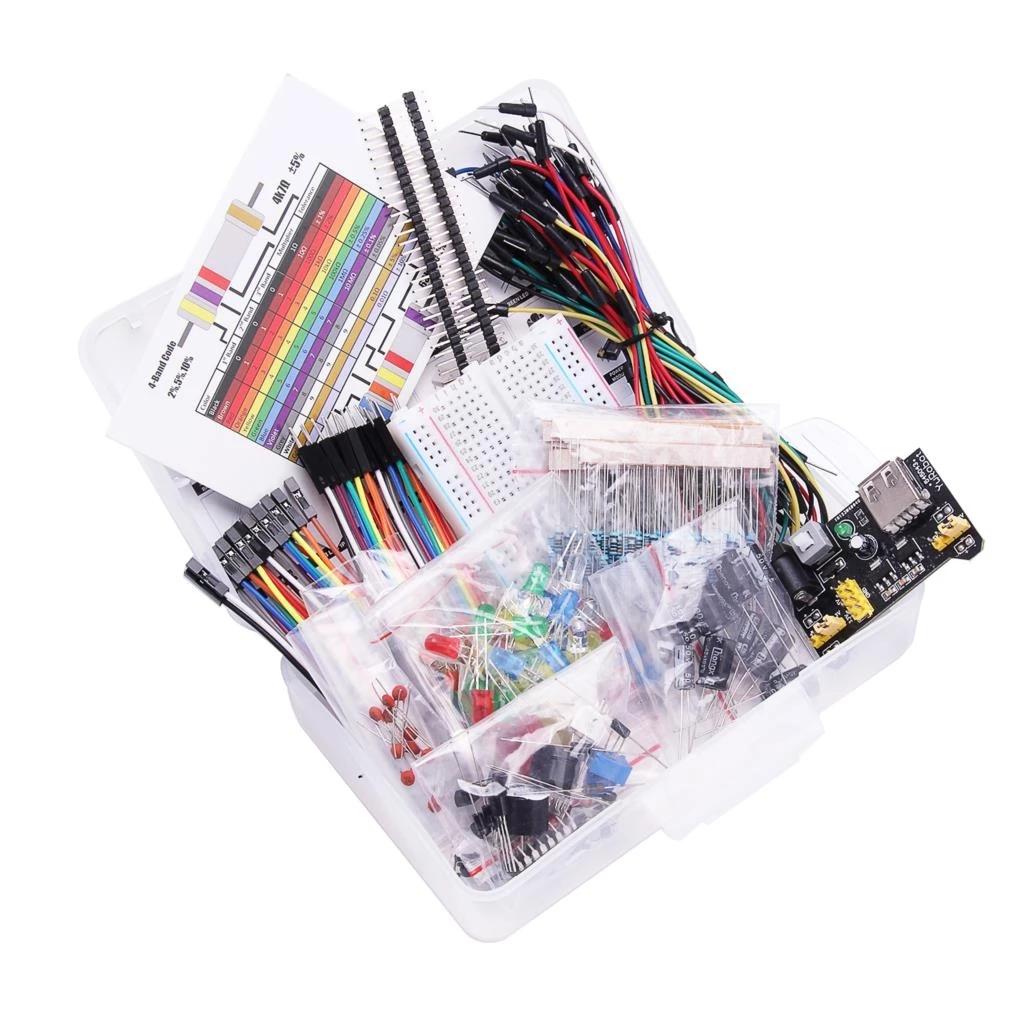 830 шт./кор. Набор для самостоятельного проектирования для Arduino UNO R3, электронный набор для самостоятельного изготовления, набор электронных компонентов с точками привязки, макетная плата