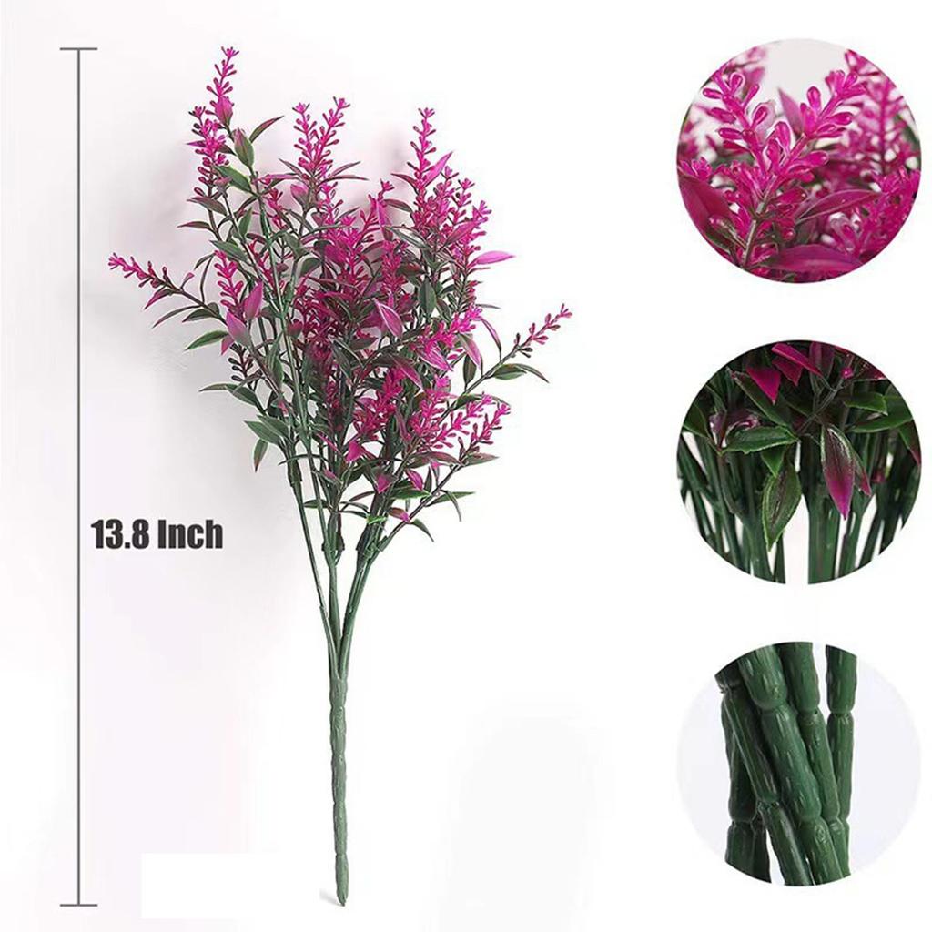 Лавандовый пластиковый цветок, имитация букета, имитация растения, зеленое растение, цветок в горшке, имитация растения, настенное украшение на Хэллоуин